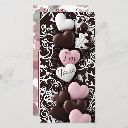 Gerahmte Herzkarte (Vorne/Hinten)