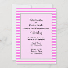 Gerahmte Hochzeit zwischen Rosa und Weiß Einladung