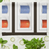 Gerahmte Kaffeebecher Geschirrtuch (Gefaltet)