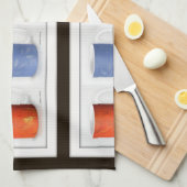 Gerahmte Kaffeebecher Geschirrtuch (Viertel Falte)