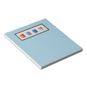 Gerahmte Kaffeebecher Notizblock (angewinkelt)