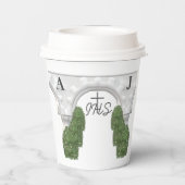 Gerahmte katholische Bibelverse als angesprochen Pappbecher (Rückseite)