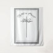 Gerahmte katholische Bibelverse Wandteppich (Vorderseite)