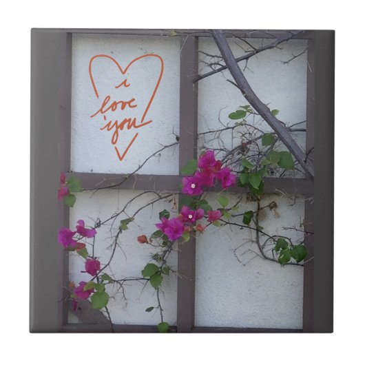 Gerahmte Keramik Fliese (Vorderseite)