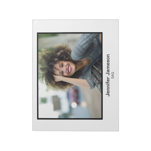 Gerahmte Landschaft - Headshot des Stempels Notizblock (Rotiert)