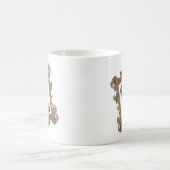 Gerahmte Leopard-Stilett-Pumpe Kaffeetasse (Mittel)