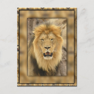 Gerahmte Lion Postkarte