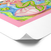 Gerahmte Meerjungfrau Mauer Kunst drucken Poster (Ecke)