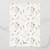 Gerahmte Menge getrocknete Wildblume Pampas REAL G Folieneinladung (Rückseite)