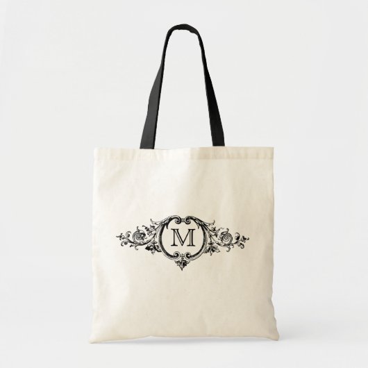 Gerahmte Monogramm Tragetasche (Vorne)