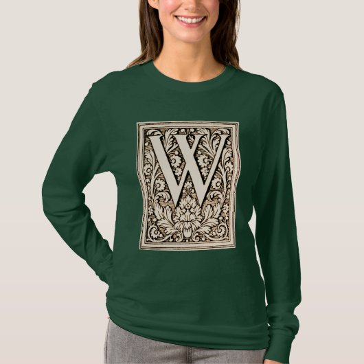 Gerahmte Monogramm "W" - Shirt (Vorderseite)