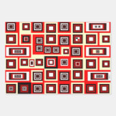 Gerahmte Papierblätter Geschenkpapier Set (Vorderseite 2)