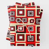 Gerahmte Papierblätter Geschenkpapier Set (Beispiel)