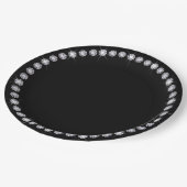 Gerahmte Papiertafel für die Diamantschleife Pappteller (Schrägansicht)