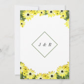 Gerahmte Personalisierte Hochzeitseinladung (Rückseite)