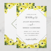 Gerahmte Personalisierte Hochzeitseinladung (Vorne/Hinten)