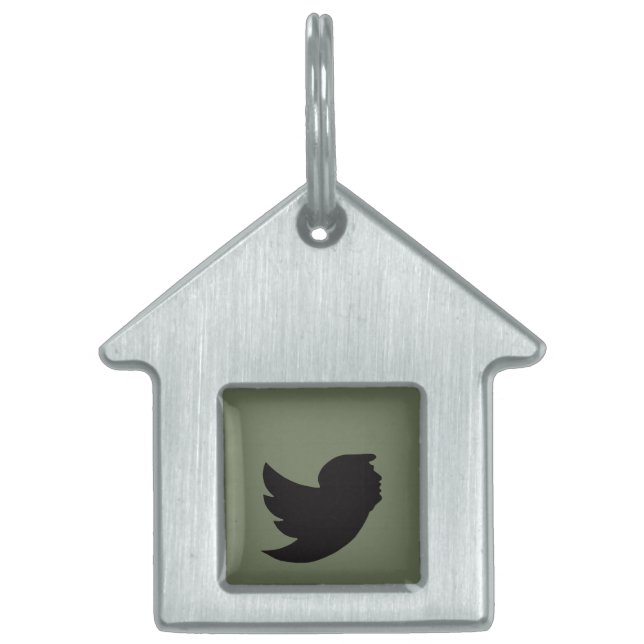 Gerahmte Pet-Tag Tiermarke (Vorderseite)