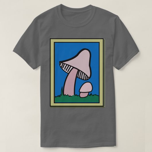 gerahmte Pilze T-Shirt (Design vorne)