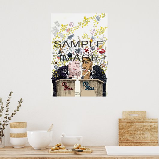 Gerahmte Printwerbung Poster (Küche)