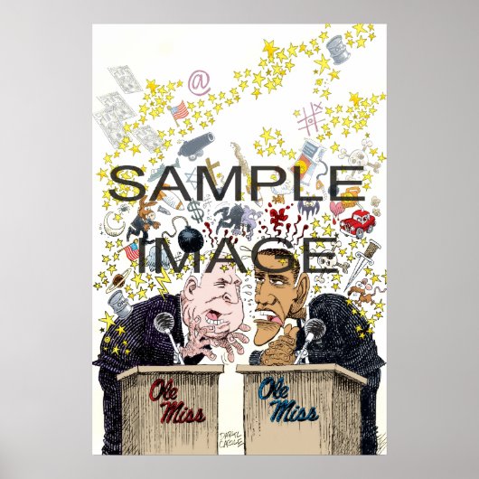 Gerahmte Printwerbung Poster (Vorne)