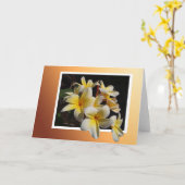 Gerahmte Pulmeria Karte (Gelbe Blume)