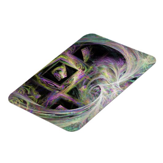 Gerahmte Rainbow-Wirbel Magnet (Linke Seite)