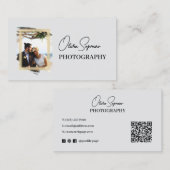 Gerahmte romantische Fotografin Visitenkarte (Vorne/Hinten)