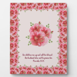 Gerahmte Rose 8 x 10 Fotoplatte