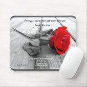Gerahmte Rose Mousepad (Mit Mouse)