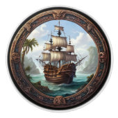 Gerahmte Schlacht Keramikknauf (Vorderseite)