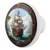 Gerahmte Schlacht Keramikknauf (Rechts)