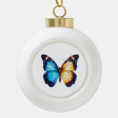 Gerahmte Schneeflocke Keramik Kugel-Ornament (Vorderseite)