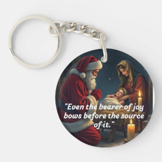 Gerahmte Schneeflocke Schlüsselanhänger