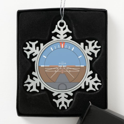 Gerahmte Schneeflocke Schneeflocken Zinn-Ornament (Box)