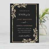 Gerahmte Schwarze Hochzeit (Stehend Vorderseite)