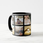 gerahmte Schwarzweißbilder Tasse (Vorderseite Links)