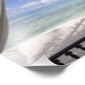 Gerahmte Sicht auf den Strand Fotodruck (Ecke)