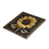 Gerahmte Sonnenblume Fliese (Seite)