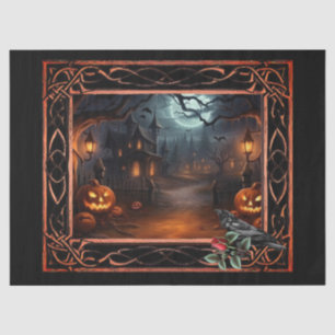 Gerahmte Spott Halloween-Dekoupage Seidenpapier