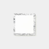 Gerahmte Sticknotizen aus weißem Marmorstein Post-it Klebezettel (Vorderseite)