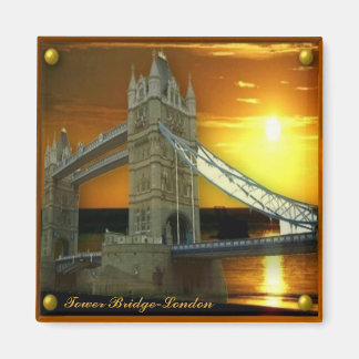 Gerahmte Tower Bridge in Sunshine Magnet