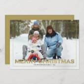 Gerahmte Weihnachts-Foto-Weihnachtskarte Feiertagskarte (Vorne/Hinten)