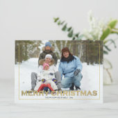 Gerahmte Weihnachts-Foto-Weihnachtskarte Feiertagskarte (Stehend Vorderseite)