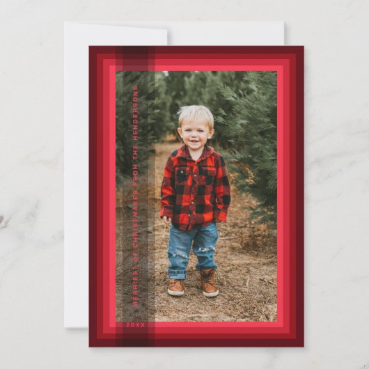 Gerahmte Weihnachtskarte Feiertagskarte (Vorderseite)