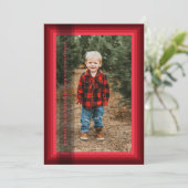 Gerahmte Weihnachtskarte Feiertagskarte (Stehend Vorderseite)