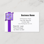 Gerahmte Wildblumen Visitenkarte (Vorderseite)