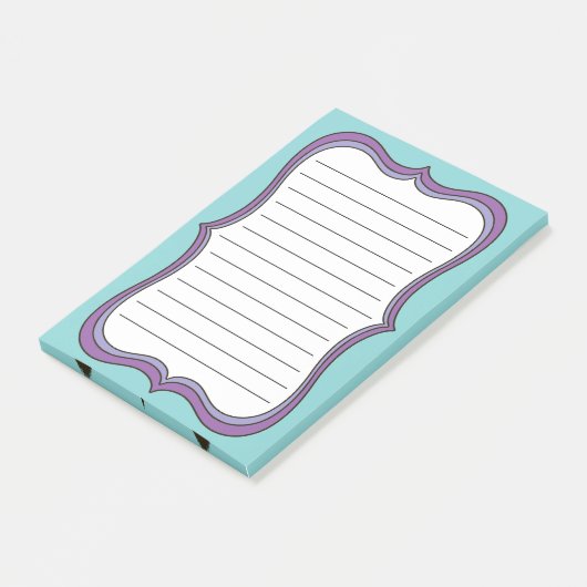 Gerahmte Zeilen Post-it®-Hinweise Post-it Klebezettel (angewinkelt)