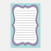 Gerahmte Zeilen Post-it®-Hinweise Post-it Klebezettel (Vorderseite)