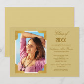 Gerahmter Abschluss Foto Einladung (Vorne/Hinten)