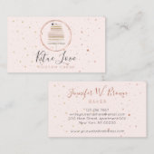 Gerahmter Blumengebäck Visitenkarte (Vorne/Hinten)